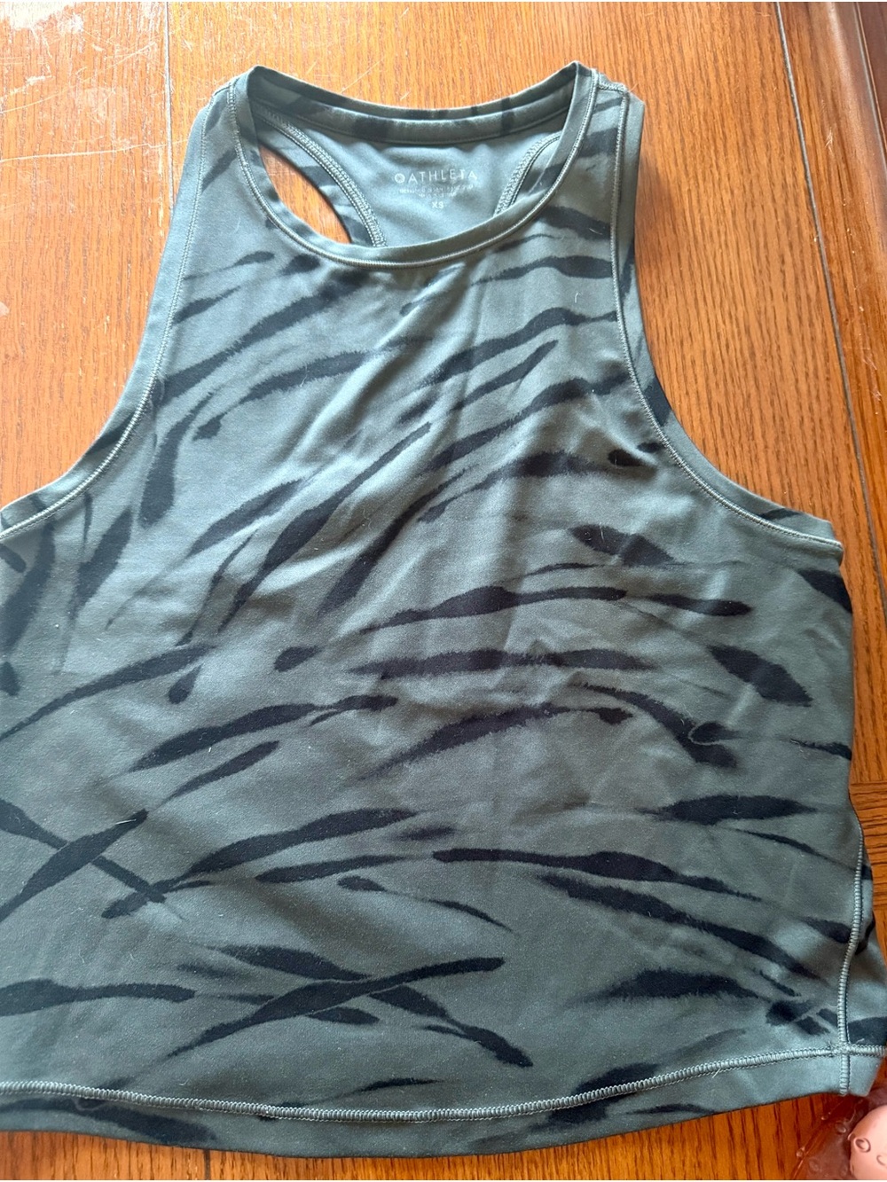 Athleta Women’s Grey/Black Racerback Tank Top XS - EUC